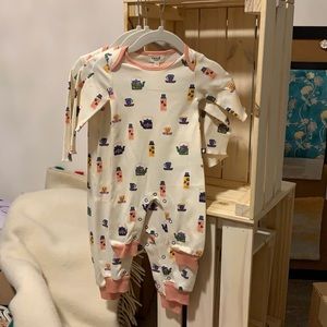 Oeuf Gardenia Onesie Snaps Pima Cotton